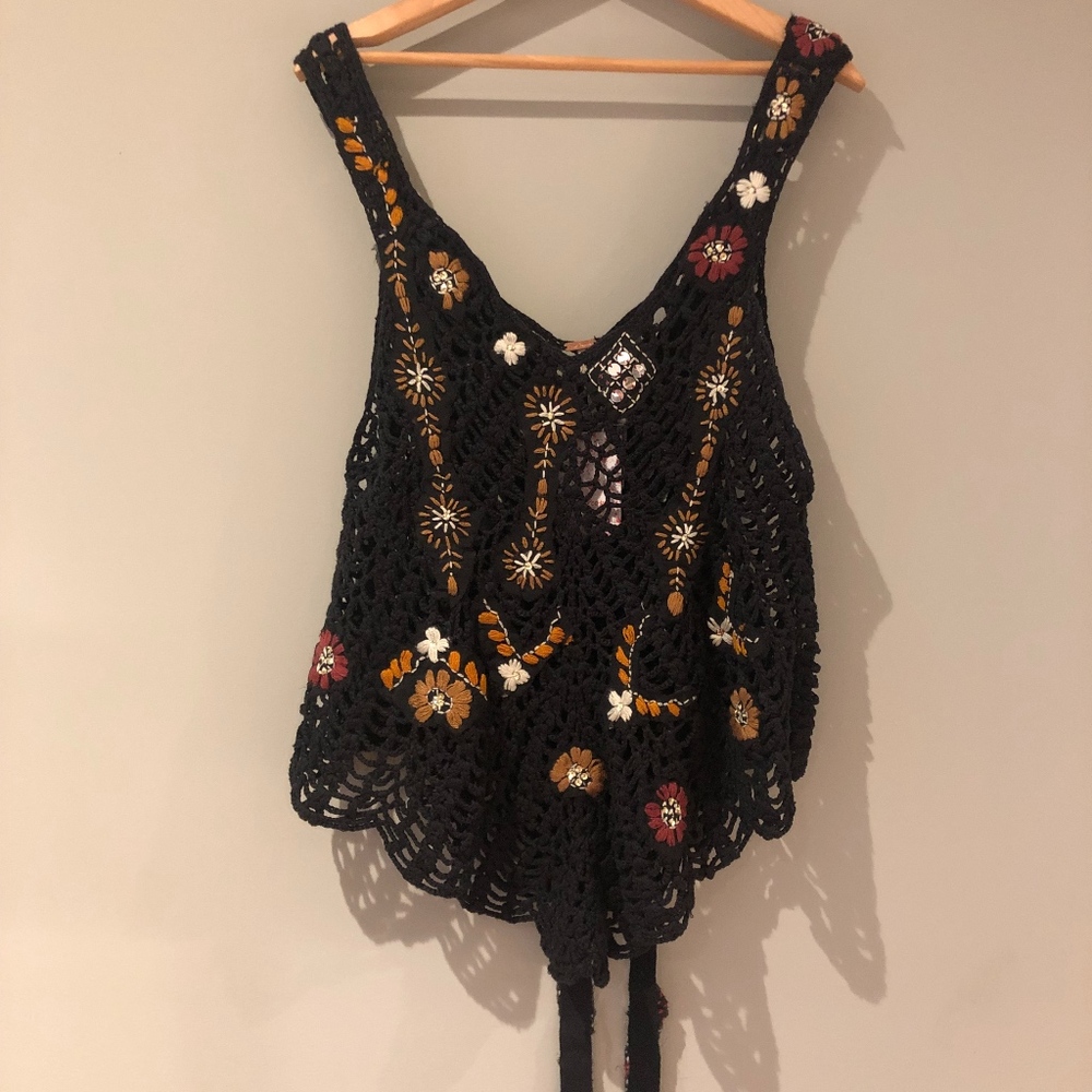 Free People Crochet Top sz S NWT